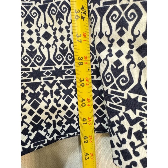 Talbots Womens Sleeveless A-Line Dress Size 2X Navy White Geometric Casual Chic - Picture 8 of 12